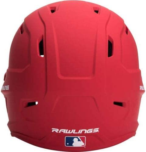 imageRawlings  MACH Baseball Batting Helmet  Matte  JR amp SR Sizes  Multiple ColorsMatte Scarlet