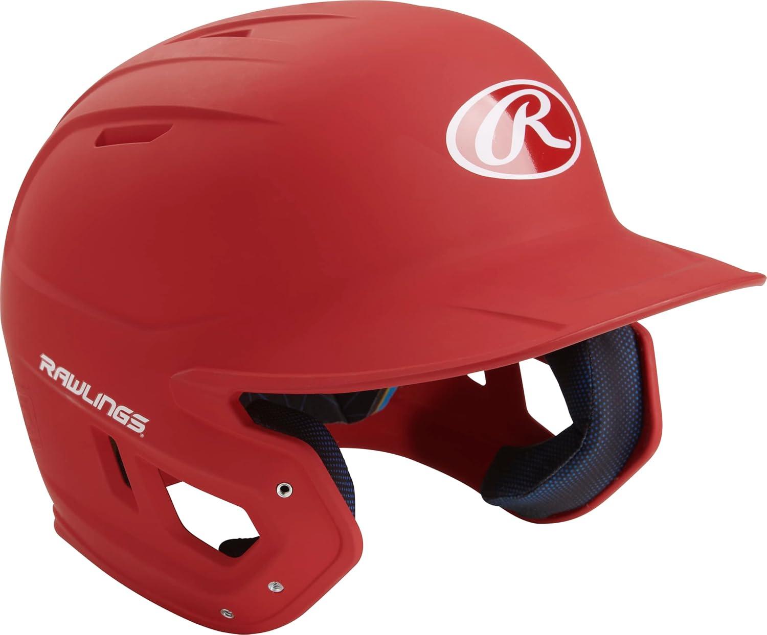 imageRawlings  MACH Baseball Batting Helmet  Matte  JR amp SR Sizes  Multiple ColorsMatte Scarlet