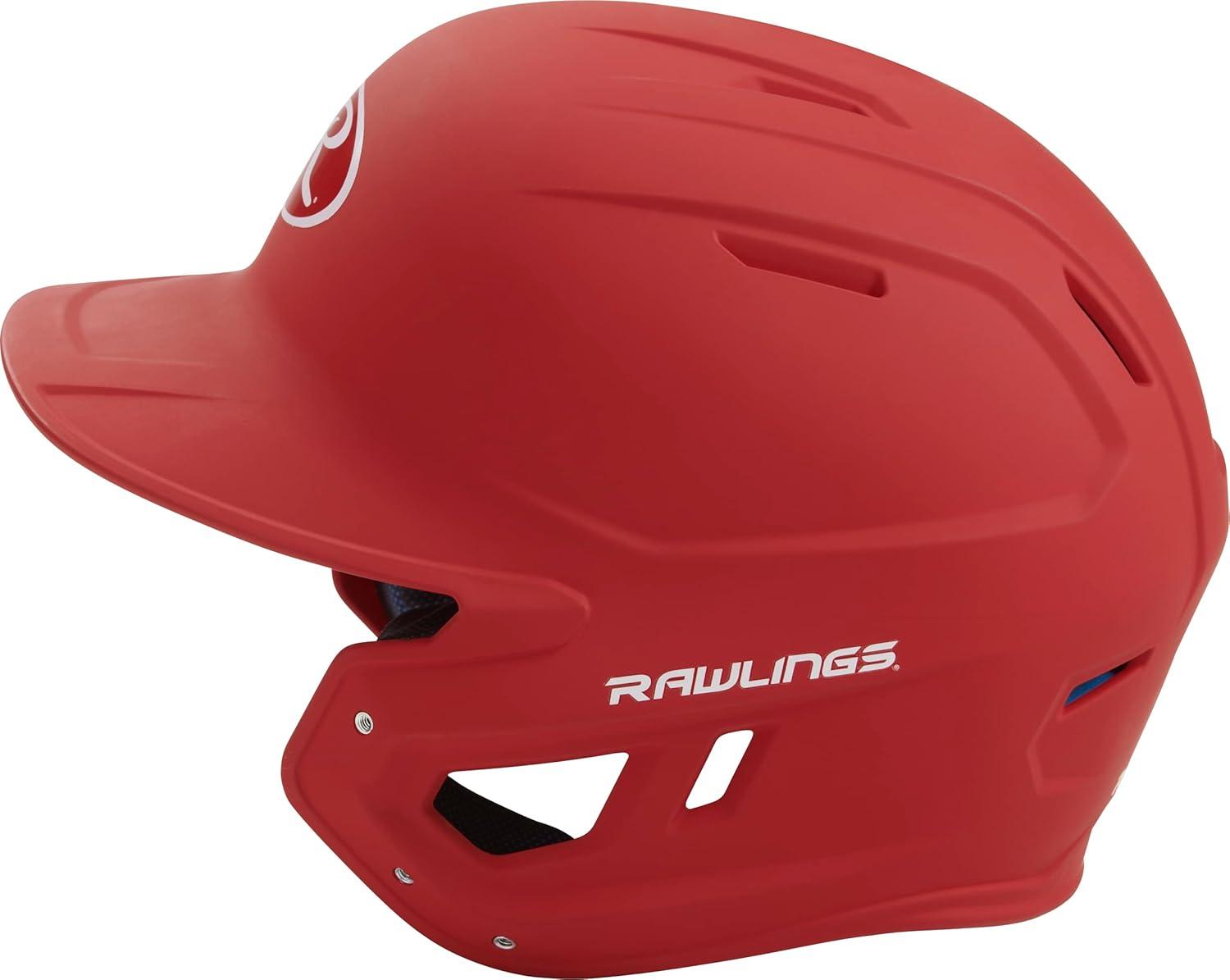 imageRawlings  MACH Baseball Batting Helmet  Matte  JR amp SR Sizes  Multiple ColorsMatte Scarlet