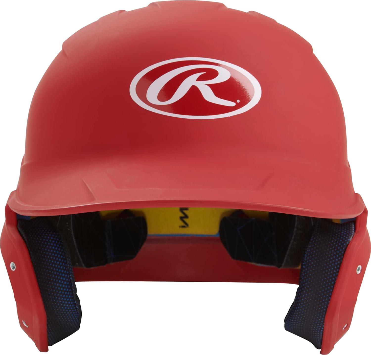 imageRawlings  MACH Baseball Batting Helmet  Matte  JR amp SR Sizes  Multiple ColorsMatte Scarlet