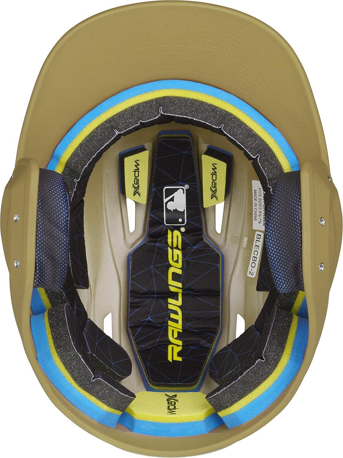 imageRawlings  MACH Baseball Batting Helmet  Matte  JR amp SR Sizes  Multiple ColorsMatte Vegas Gold
