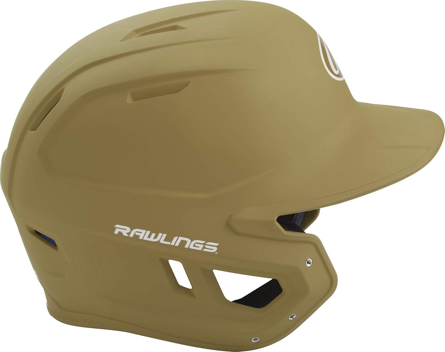 imageRawlings  MACH Baseball Batting Helmet  Matte  JR amp SR Sizes  Multiple ColorsMatte Vegas Gold