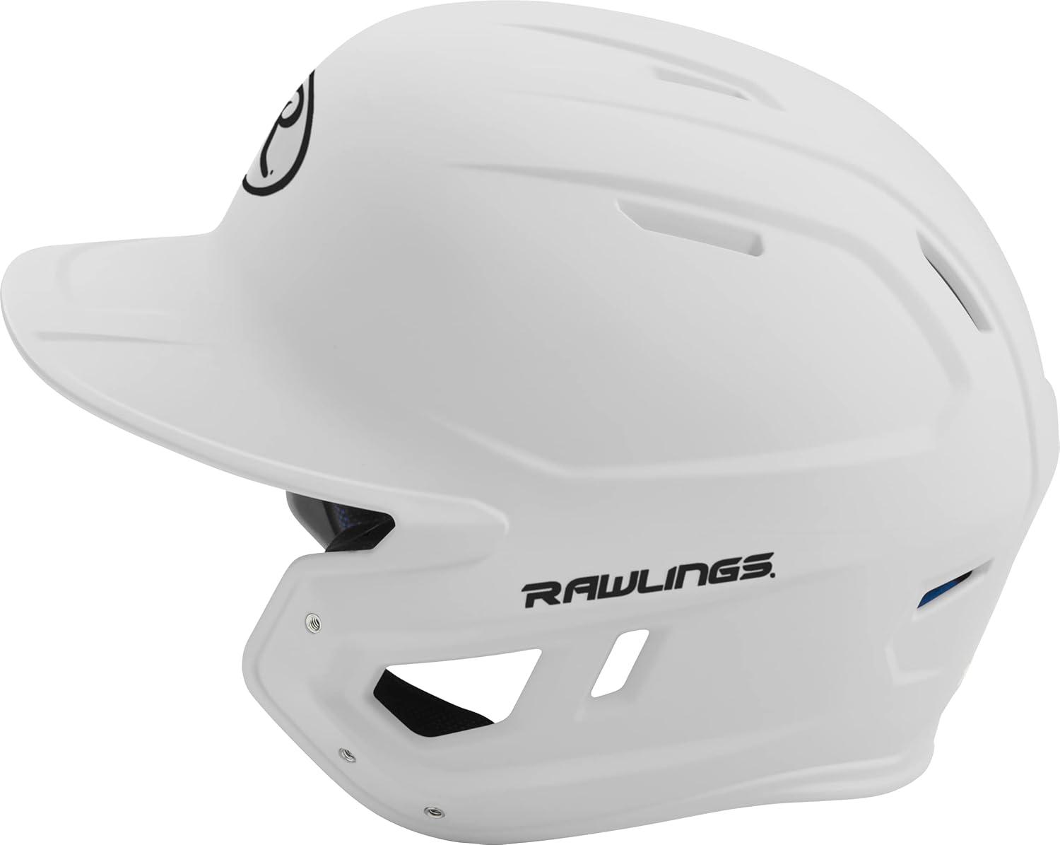 imageRawlings  MACH Baseball Batting Helmet  Matte  JR amp SR Sizes  Multiple ColorsMatte White