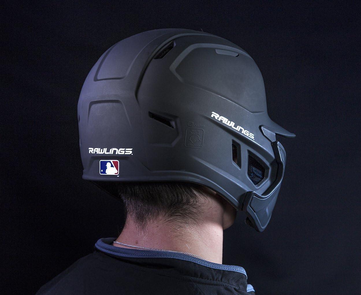 imageRawlings  MACH EXTENSION Batting Helmet with Jaw Guard Included  RightHand Batter amp LeftHand Batter Options  Junior amp Senior Sizes  Multiple ColorsMatte Scarlet