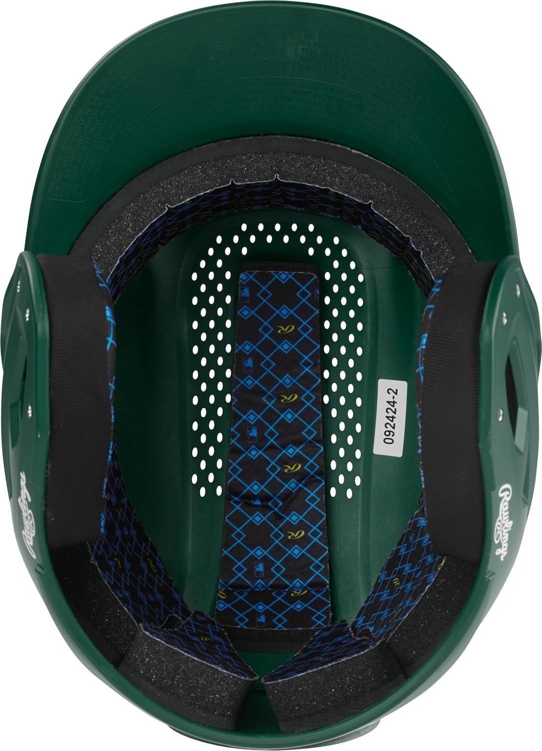 imageRawlings Rawlings RX2 Series Baseball Batting Helmet Matte JR amp SR Sizes Multiple ColorsDark Green