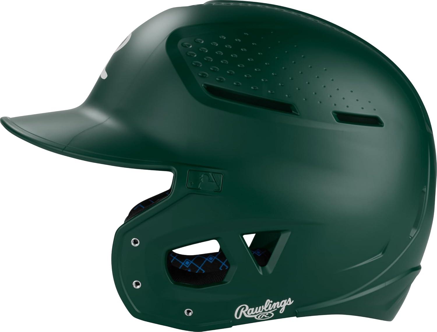 imageRawlings Rawlings RX2 Series Baseball Batting Helmet Matte JR amp SR Sizes Multiple ColorsDark Green
