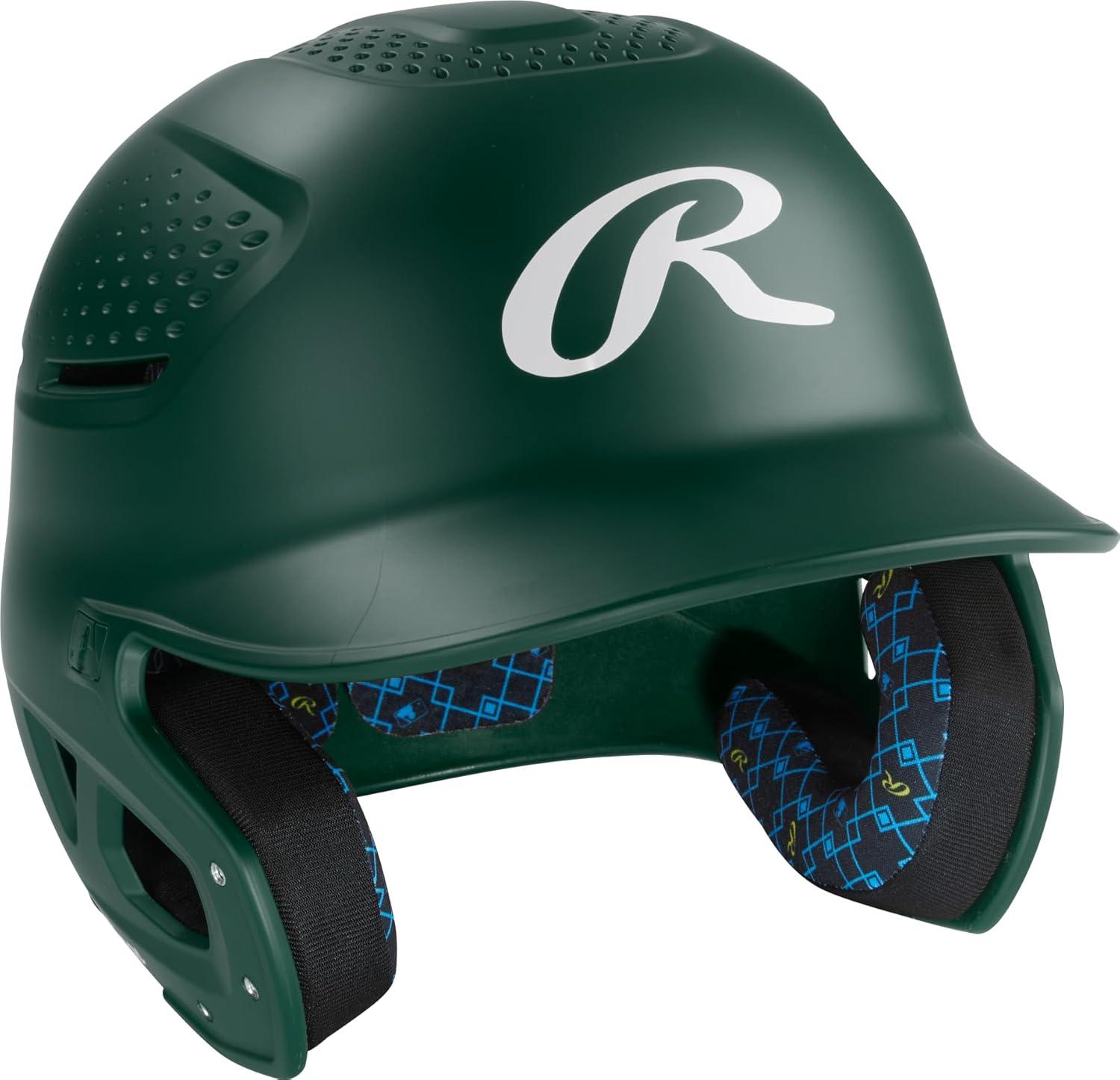 imageRawlings Rawlings RX2 Series Baseball Batting Helmet Matte JR amp SR Sizes Multiple ColorsDark Green