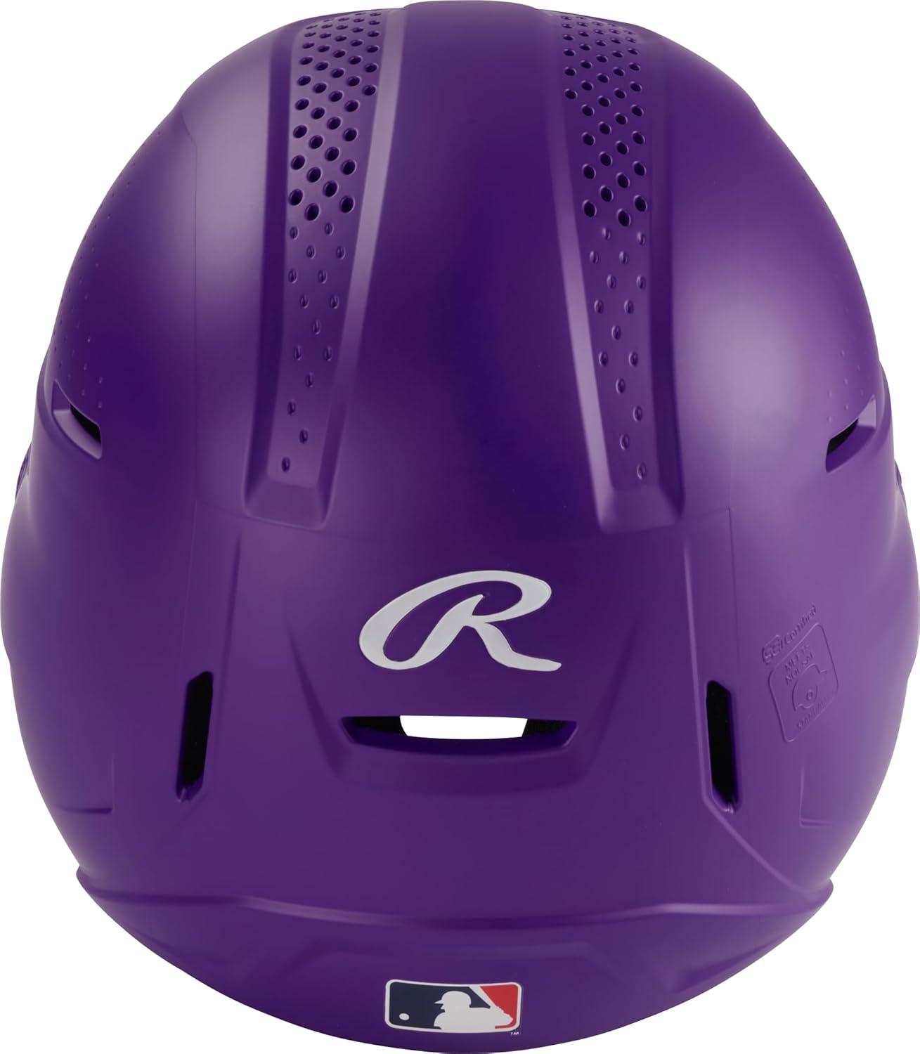 imageRawlings Rawlings RX2 Series Baseball Batting Helmet Matte JR amp SR Sizes Multiple ColorsPurple
