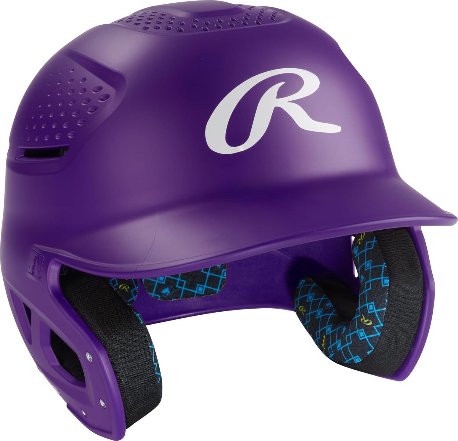 imageRawlings Rawlings RX2 Series Baseball Batting Helmet Matte JR amp SR Sizes Multiple ColorsPurple