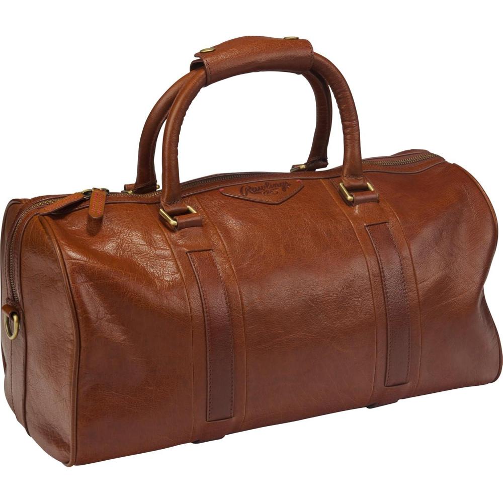 imageRawlings  Leather Weekender Duffle Bag Collection  Genuine Leather  Multiple Styles amp ColorsBrown  Home Run Collection