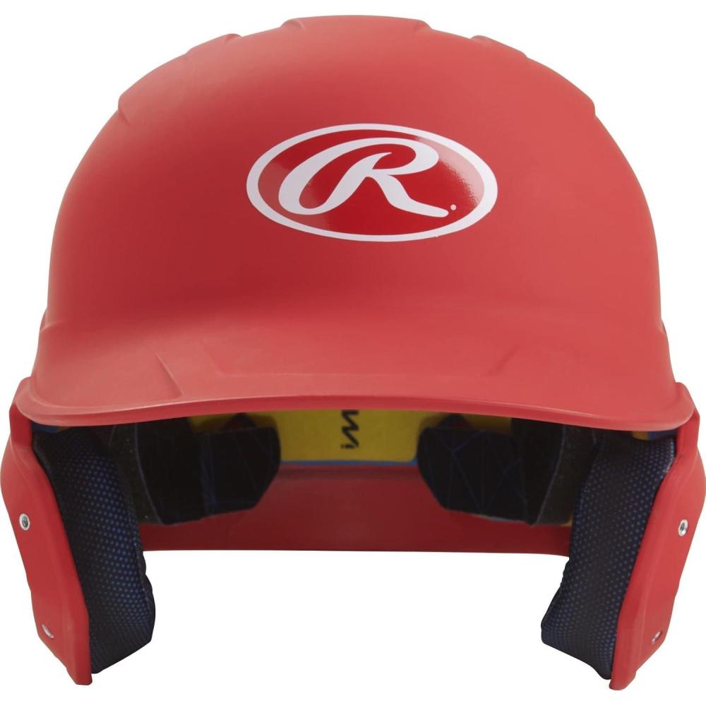 imageRawlings  MACH Baseball Batting Helmet  Matte  JR amp SR Sizes  Multiple ColorsMatte Scarlet