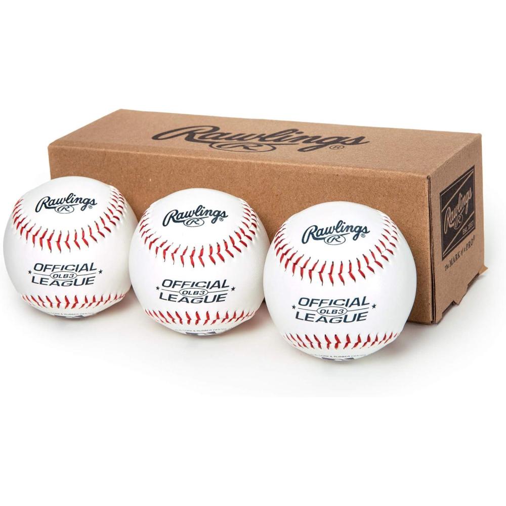 imageRawlings  Official League Recreational Use Practice Baseballs  OLB3  Youth8U  3 Count