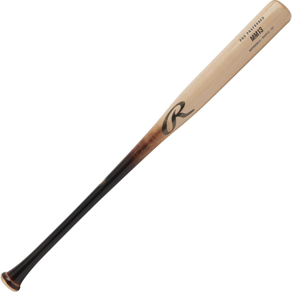 imageRawlings  Pro Preferred Maple Wood Baseball Bat  Gameday Profile  TroutHarperMachadoAlbiesFlame Treat  Pro Preferred  Manny Machado