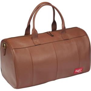 Rawlings | Leather Weekender Duffle Bag Collection | Genuine Leather | Multiple Styles & Colors(Brown | Strike Out Collection)