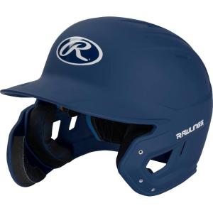 Rawlings | MACH Adjust Baseball Batting Helmet | Adjustable Face Guard | Matte | JR & SR Sizes | Multiple Colors(Matte Navy)