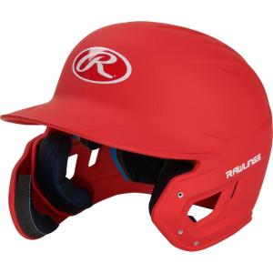 Rawlings | MACH Adjust Baseball Batting Helmet | Adjustable Face Guard | Matte | JR & SR Sizes | Multiple Colors(Matte Scarlet)