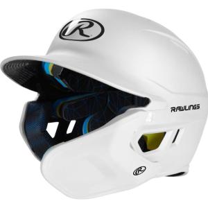 Rawlings | MACH Adjust Baseball Batting Helmet | Adjustable Face Guard | Matte | JR & SR Sizes | Multiple Colors(Matte White)