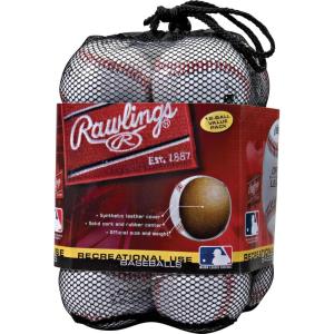 Rawlings | Official League Recreational Use Practice Baseballs | Youth | Bag of 12 | OLB3BAG12 | 12 Count(Baseballs)