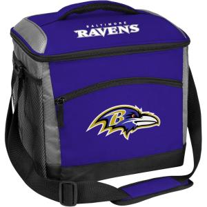 Rawlings NFL Soft-Sided Insulated Cooler Bag, 24-Can Capacity (ALL TEAM OPTIONS)(Baltimore Ravens)