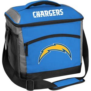 Rawlings NFL Soft-Sided Insulated Cooler Bag, 24-Can Capacity (ALL TEAM OPTIONS)(Los Angeles Chargers)