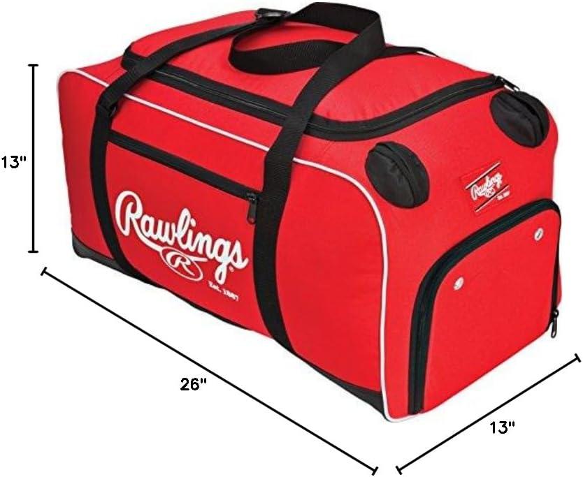 imageRawlings  COVERT Duffle Equipment Bag  BaseballSoftball  Multiple StylesScarlet