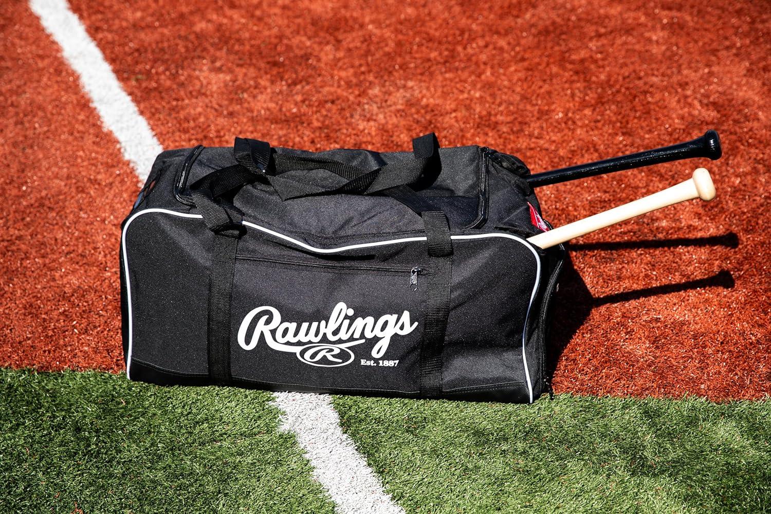 imageRawlings  COVERT Duffle Equipment Bag  BaseballSoftball  Multiple StylesScarlet