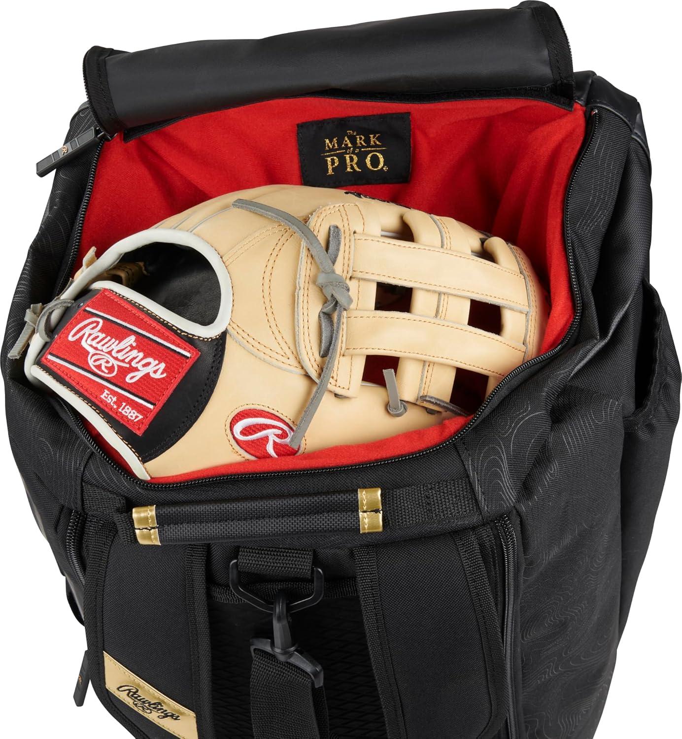 imageRawlings  GOLD COLLECTION DUFFEL Equipment Bag  BaseballSoftball  Standard  XL SizesBlack