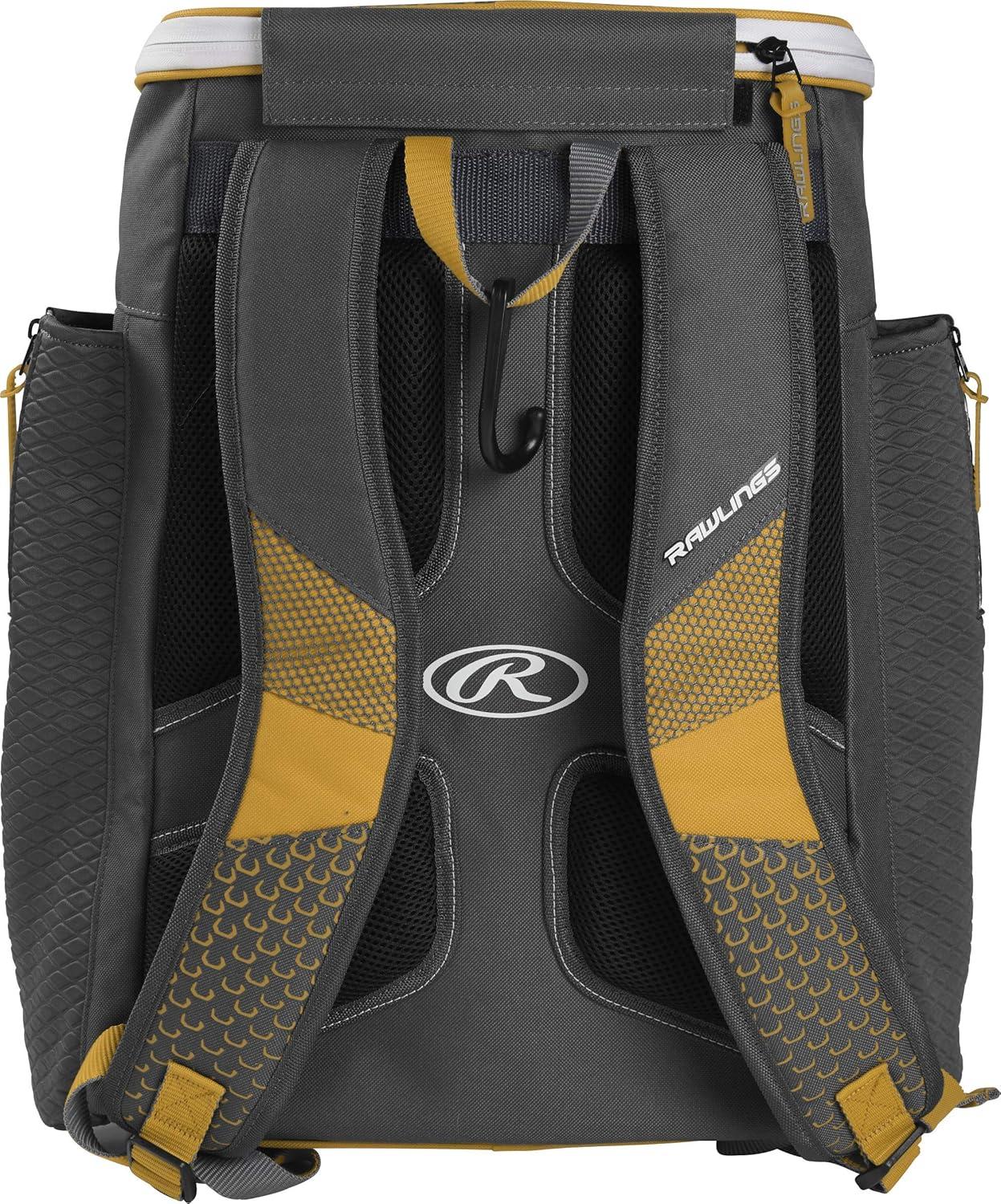 imageRawlings  IMPULSE Backpack Equipment Bag  BaseballSoftball  Multiple StylesLight Gold