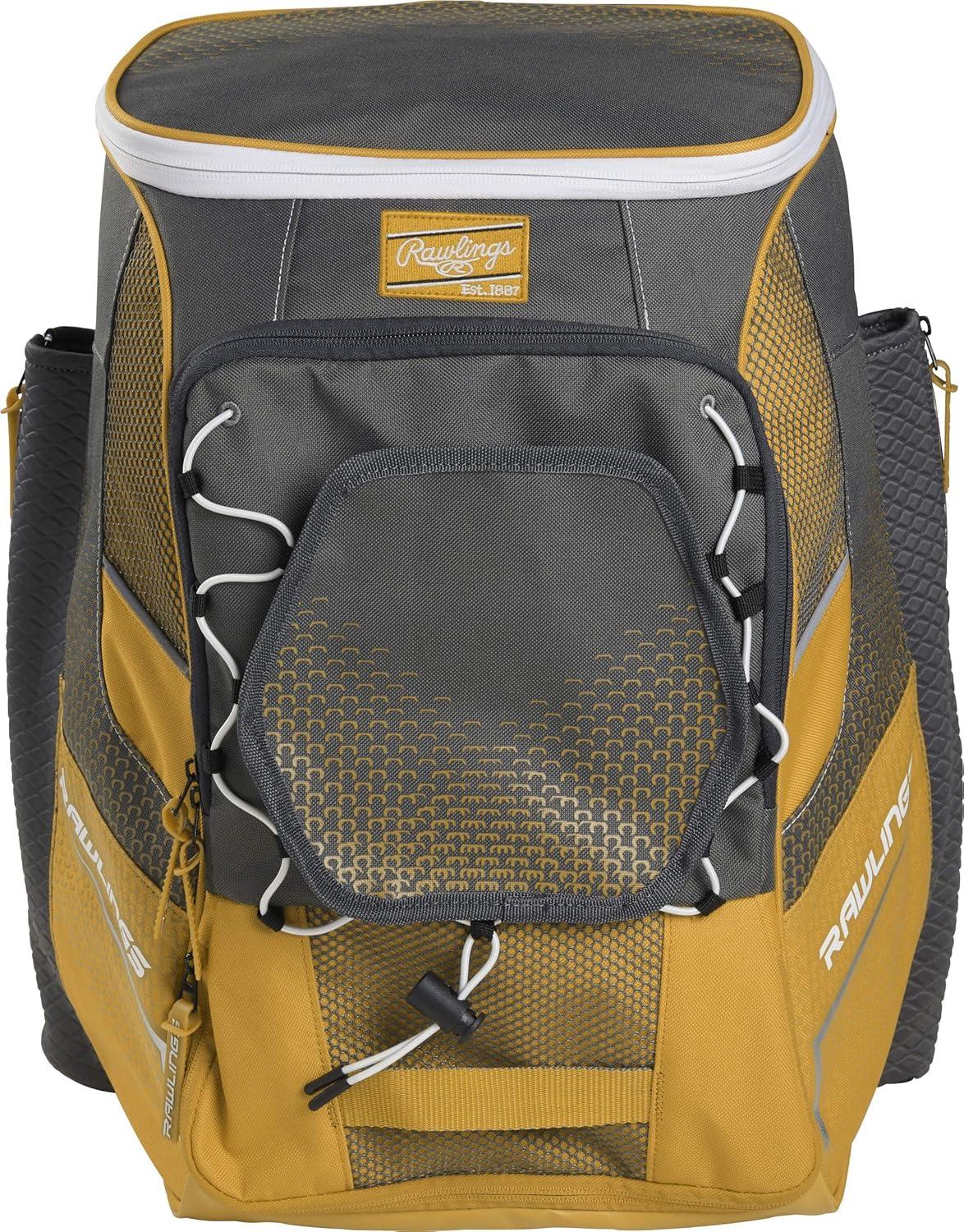 imageRawlings  IMPULSE Backpack Equipment Bag  BaseballSoftball  Multiple StylesLight Gold