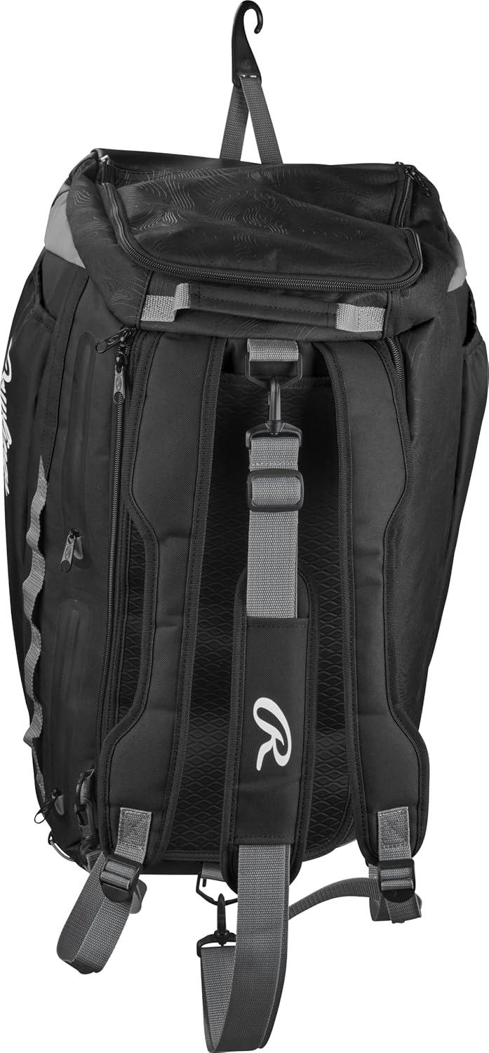 imageRawlings  MACH Hybrid BackpackDuffle Equipment Bag  Baseball amp Softball  Multiple ColorsBlack