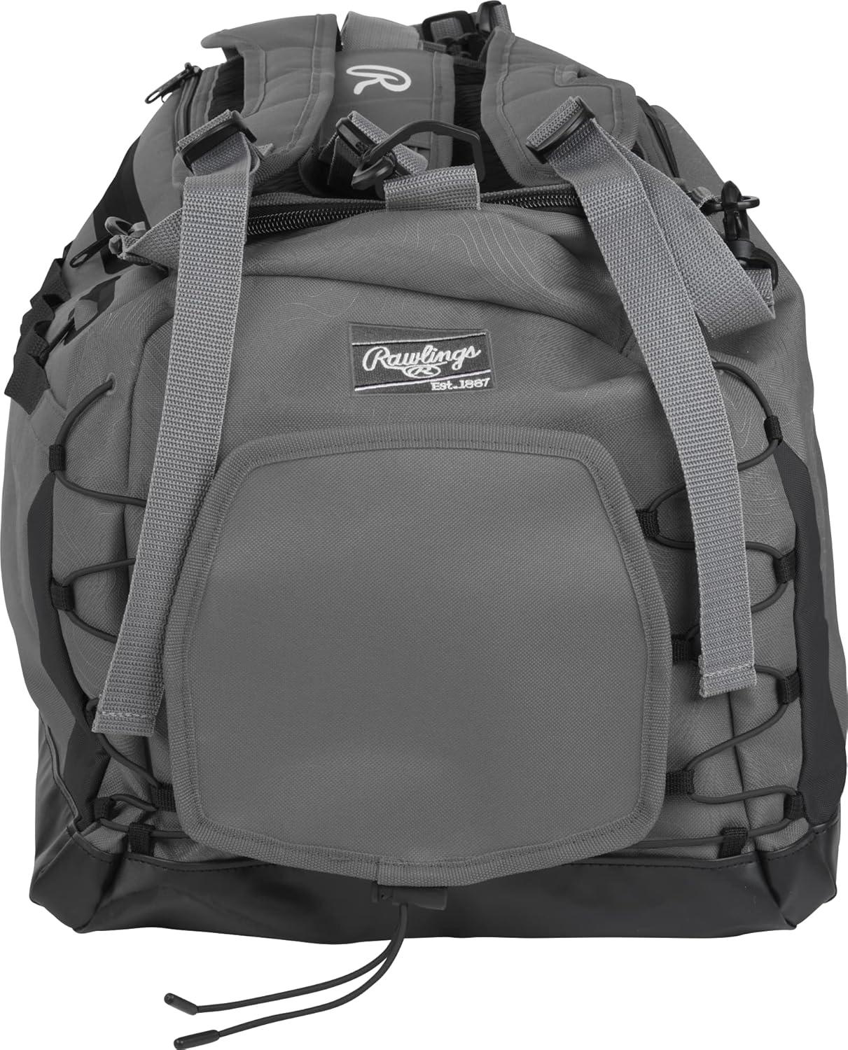 imageRawlings  MACH Hybrid BackpackDuffle Equipment Bag  Baseball amp Softball  Multiple ColorsGraphite