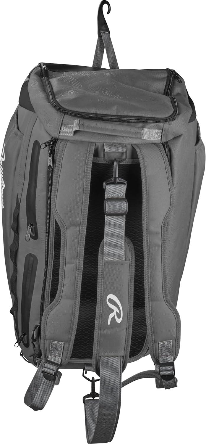 imageRawlings  MACH Hybrid BackpackDuffle Equipment Bag  Baseball amp Softball  Multiple ColorsGraphite