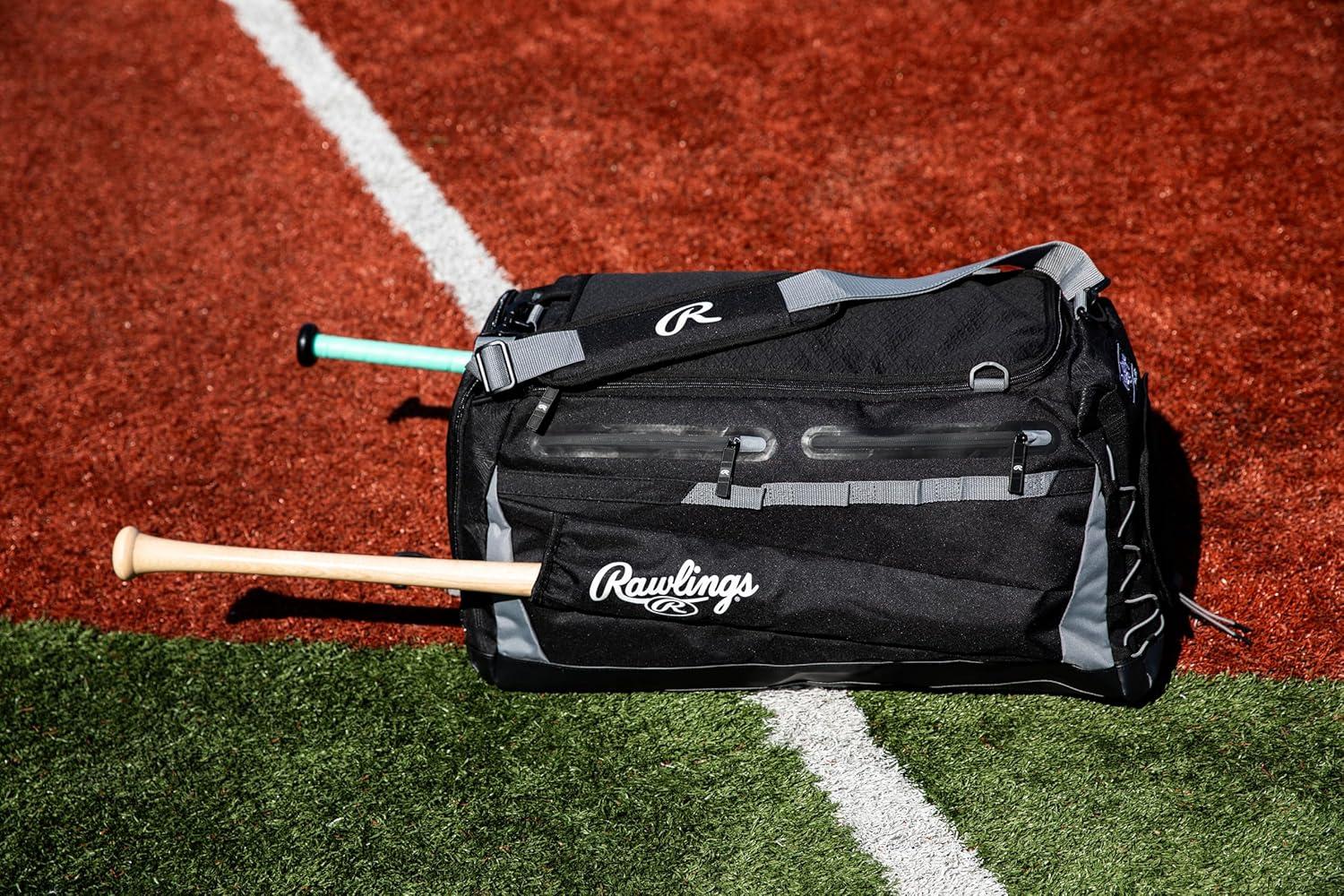 imageRawlings  MACH Hybrid BackpackDuffle Equipment Bag  Baseball amp Softball  Multiple ColorsRoyal