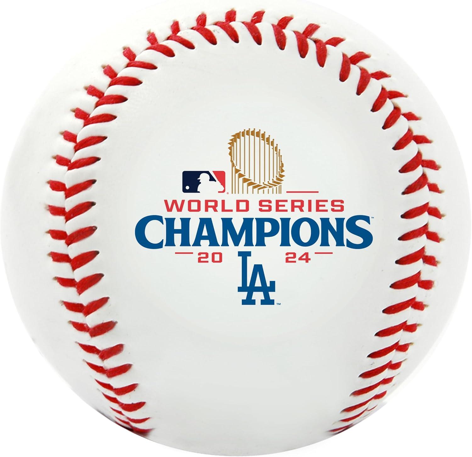 imageRawlings  Official 2024 World Series Champions  Los Angeles Dodgers  Commemorative Baseball  Multiple StylesWhite  Vinyl  Champions