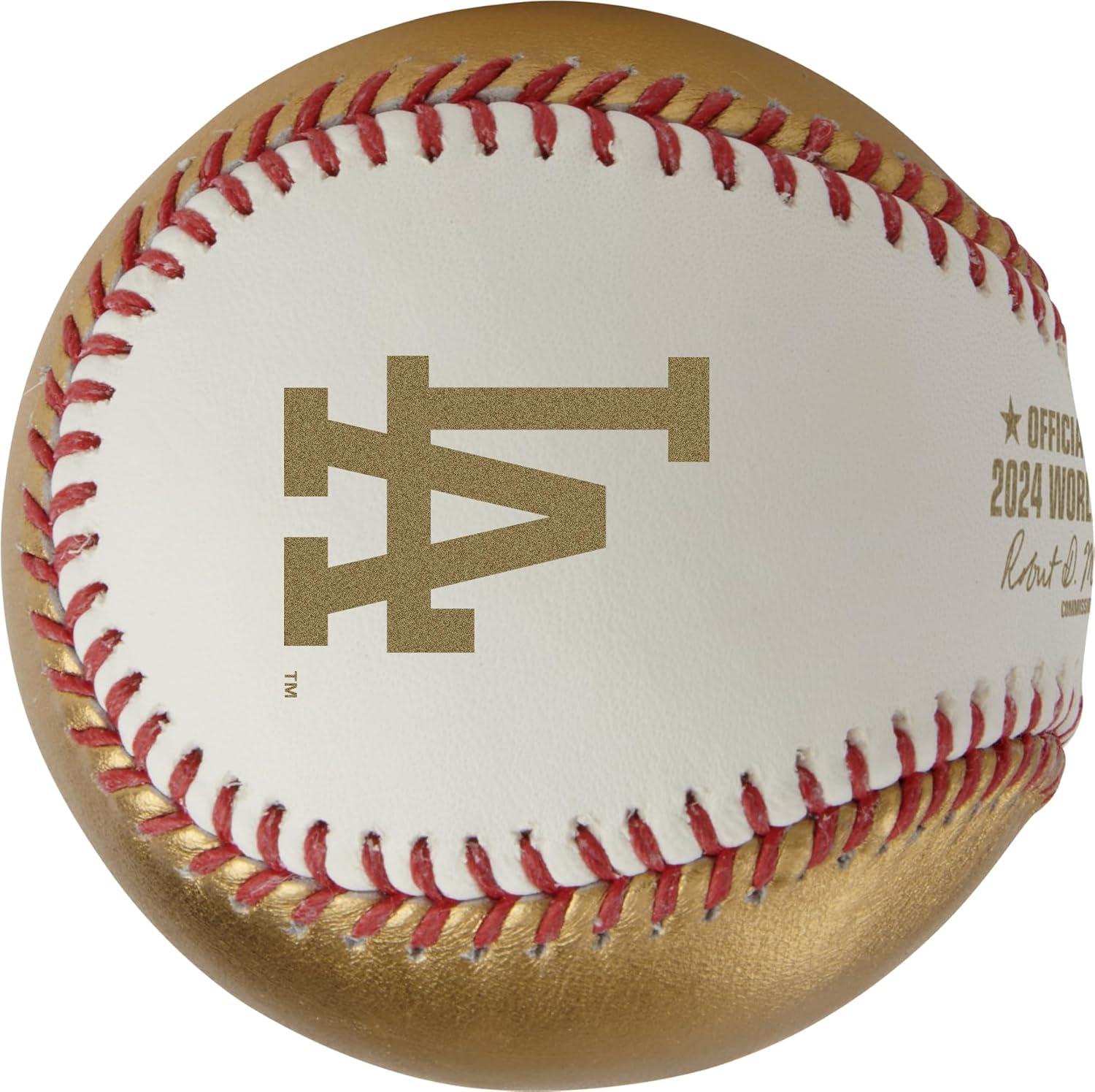 imageRawlings  Official 2024 World Series Champions  Los Angeles Dodgers  Commemorative Baseball  Multiple StylesWhiteGold  Leather  Champions
