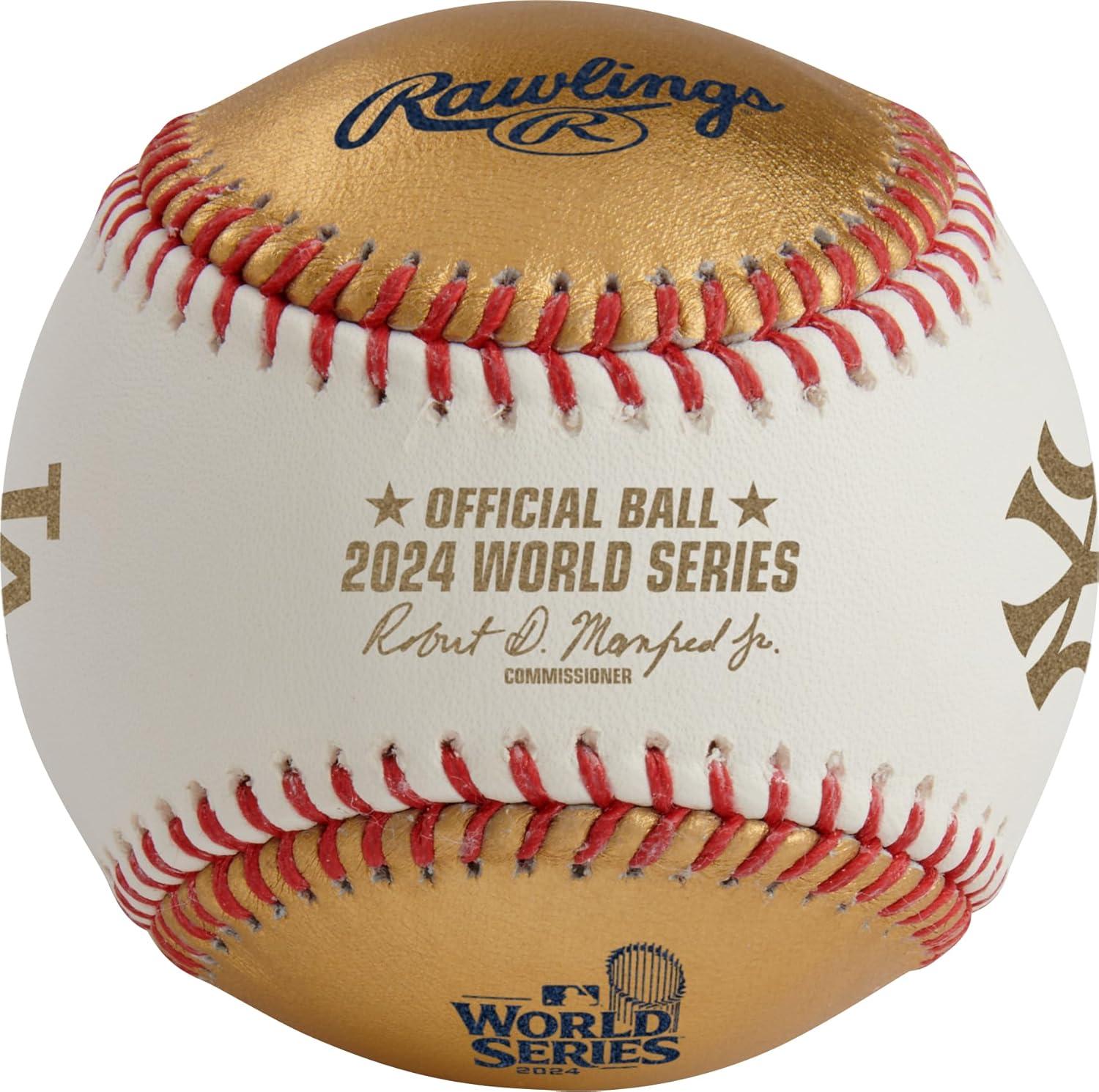imageRawlings  Official 2024 World Series Champions  Los Angeles Dodgers  Commemorative Baseball  Multiple StylesWhiteGold  Leather  Dueling