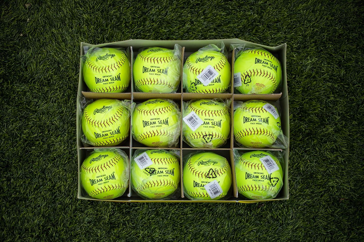imageRawlings  Official Dream Seam Fastpitch Softballs  12 USAASA NFHS  C12RYLAH  Multiple Count Options12 Count