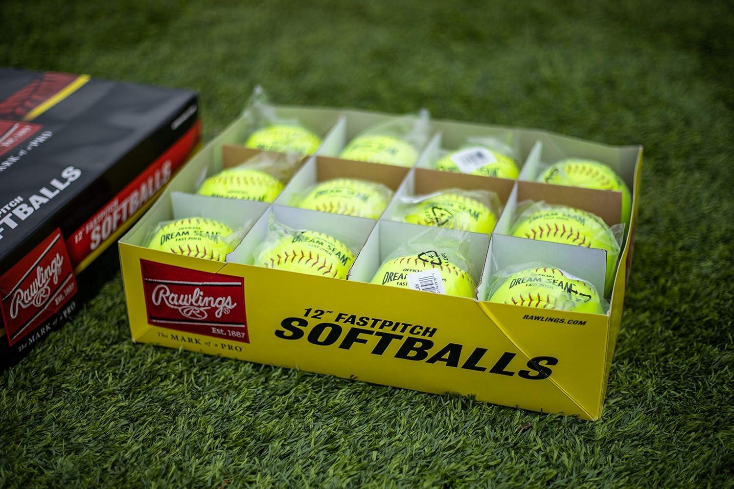 imageRawlings  Official Dream Seam Fastpitch Softballs  12 USAASA NFHS  C12RYLAH  Multiple Count Options12 Count