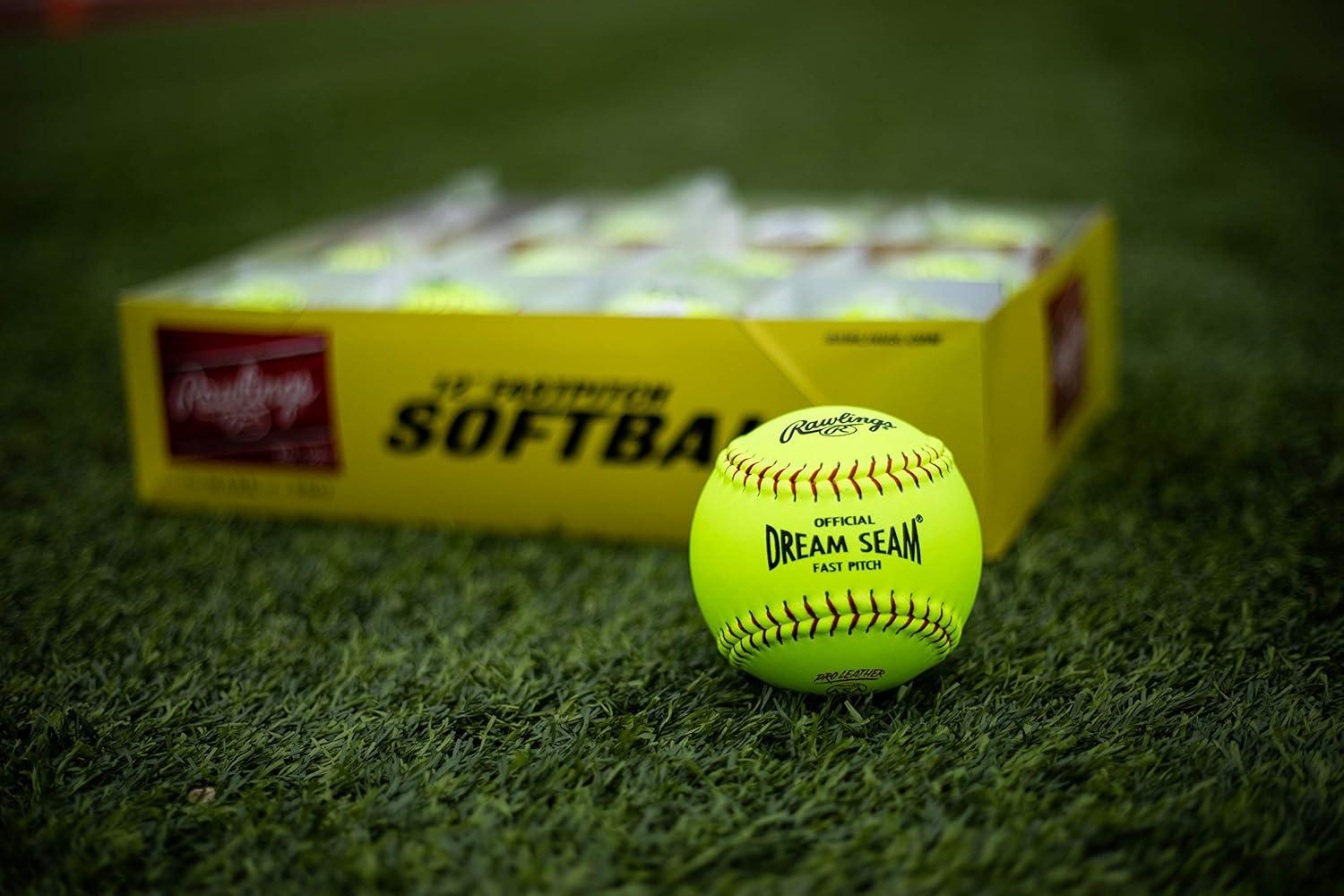 imageRawlings  Official Dream Seam Fastpitch Softballs  12 USAASA NFHS  C12RYLAH  Multiple Count Options12 Count