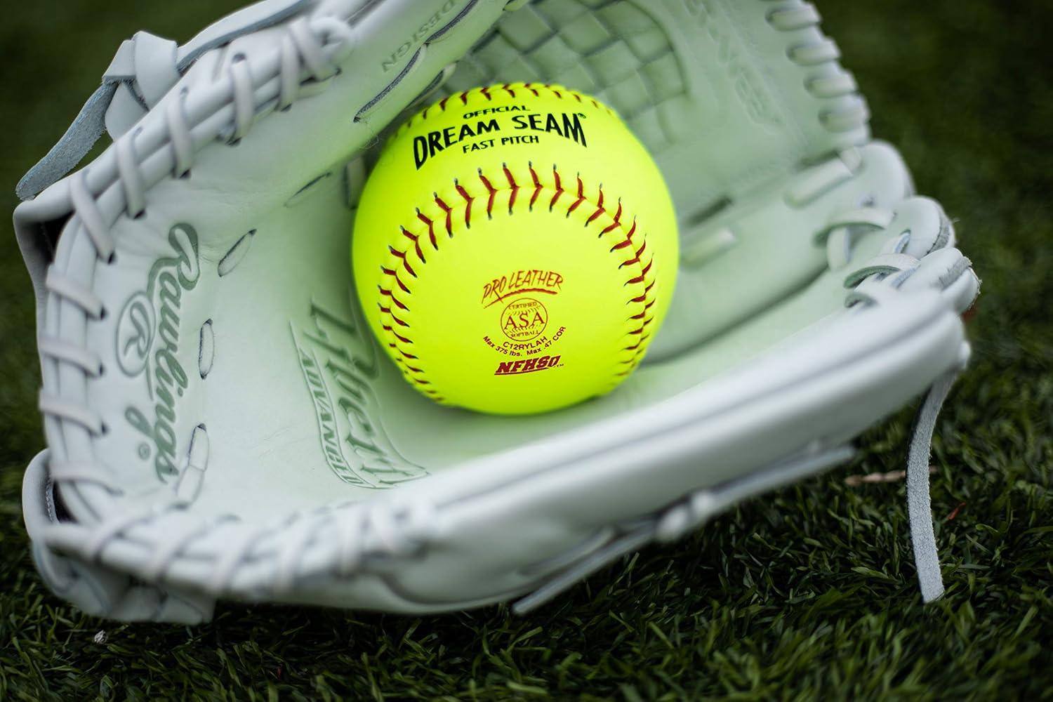 imageRawlings  Official Dream Seam Fastpitch Softballs  12 USAASA NFHS  C12RYLAH  Multiple Count Options12 Count