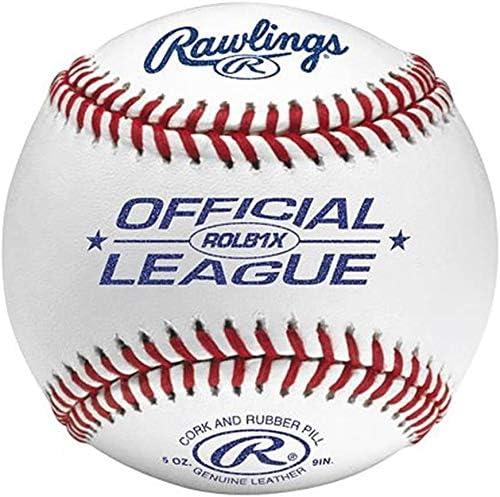 imageRawlings  Official League Competition Grade Baseballs  ROLB1X  GamePractice Use  Youth14U  Bucket  24 Count