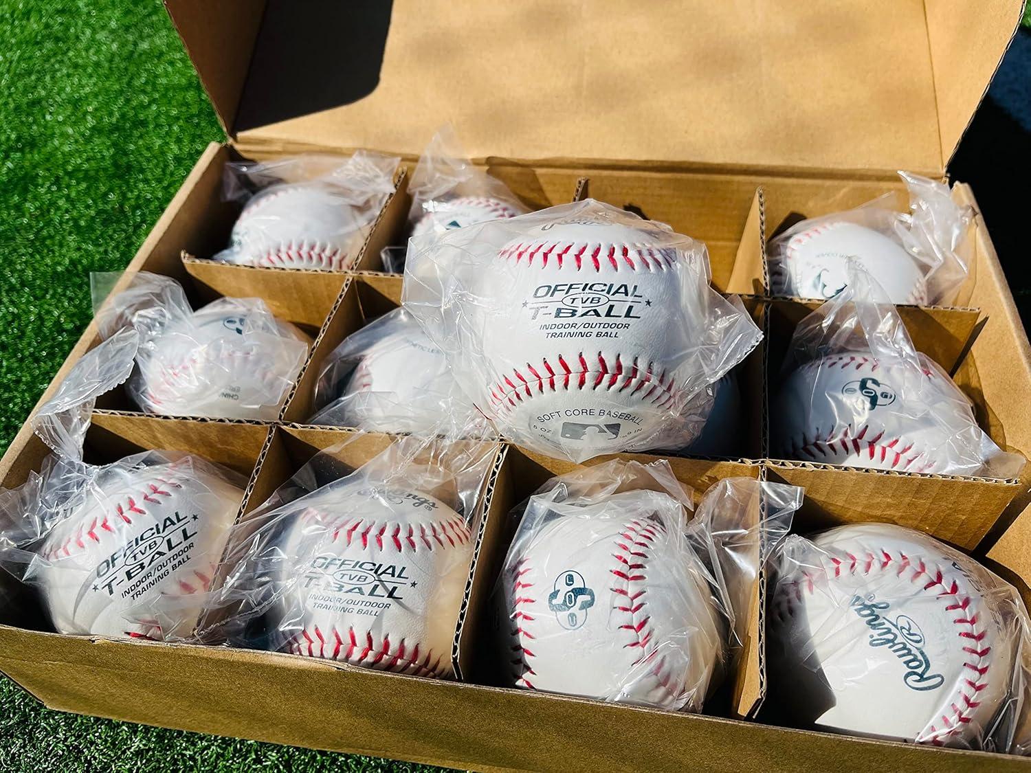 imageRawlings  Official TBalls  TVB  Youth6u  12 Count  Sponge Rubber Core  IndoorOutdoorDozen