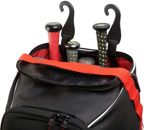 imageRawlings  R1502 Wheeled Catchers Bag  BaseballSoftball  Scarlet