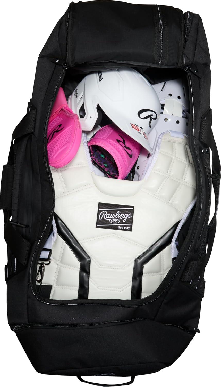 imageRawlings YADI 20 Wheeled Catchers Bag Yadier Molina Model BaseballSoftball Multiple StylesBlack