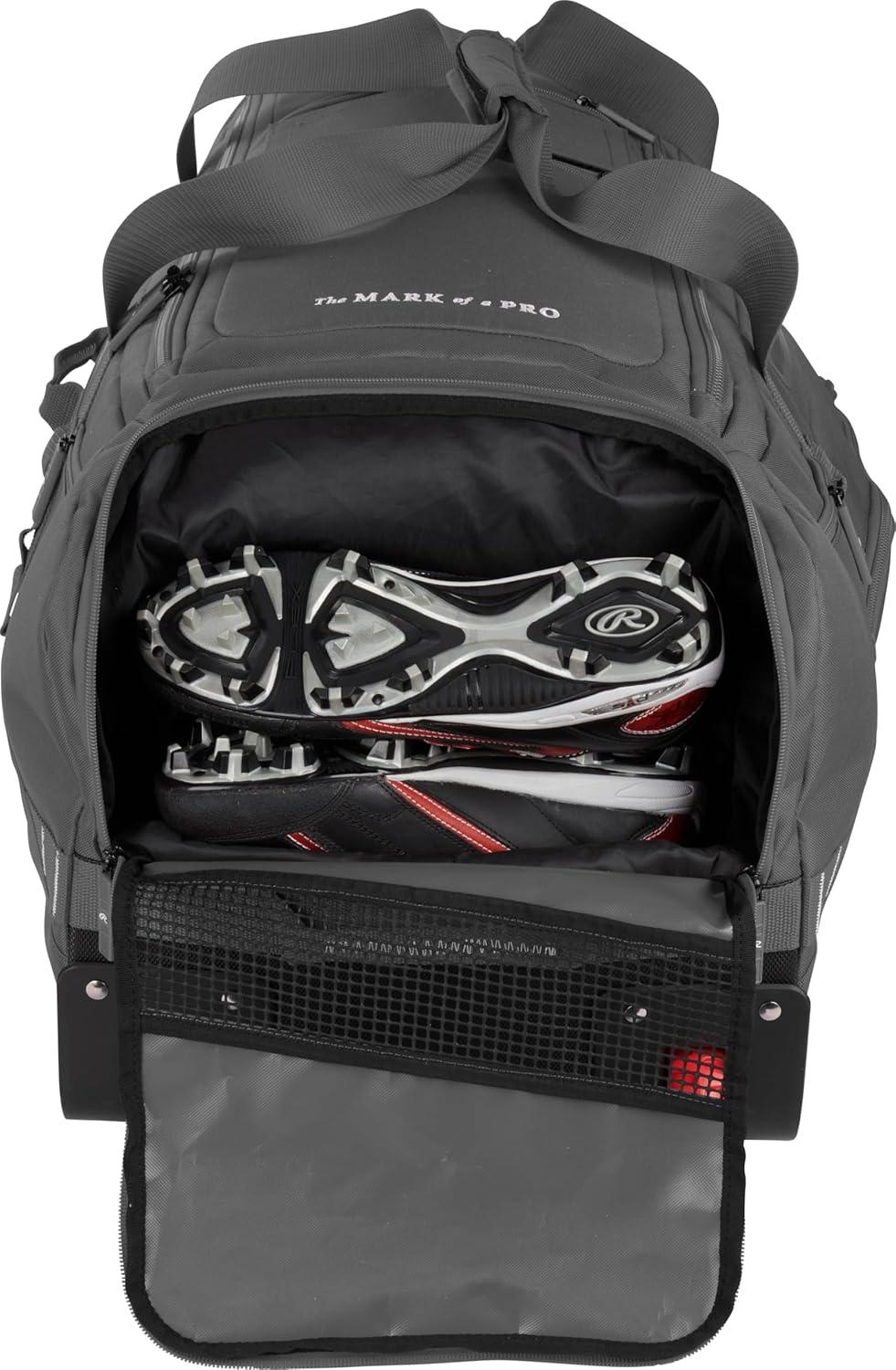 imageRawlings  YADI 20 Wheeled Catchers Bag  Yadier Molina Model  BaseballSoftball  Multiple StylesGRAPHITE