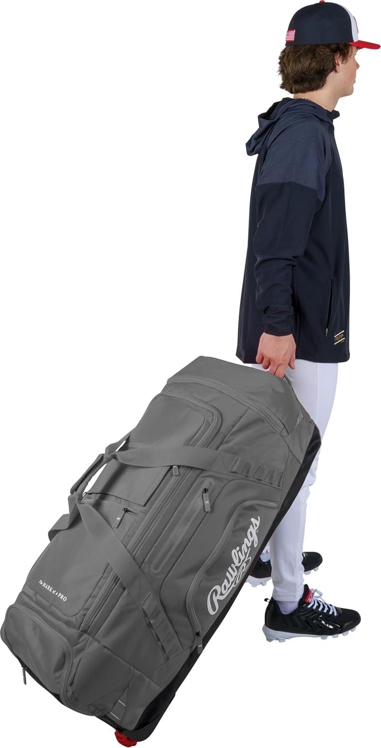 imageRawlings  YADI 20 Wheeled Catchers Bag  Yadier Molina Model  BaseballSoftball  Multiple StylesGRAPHITE