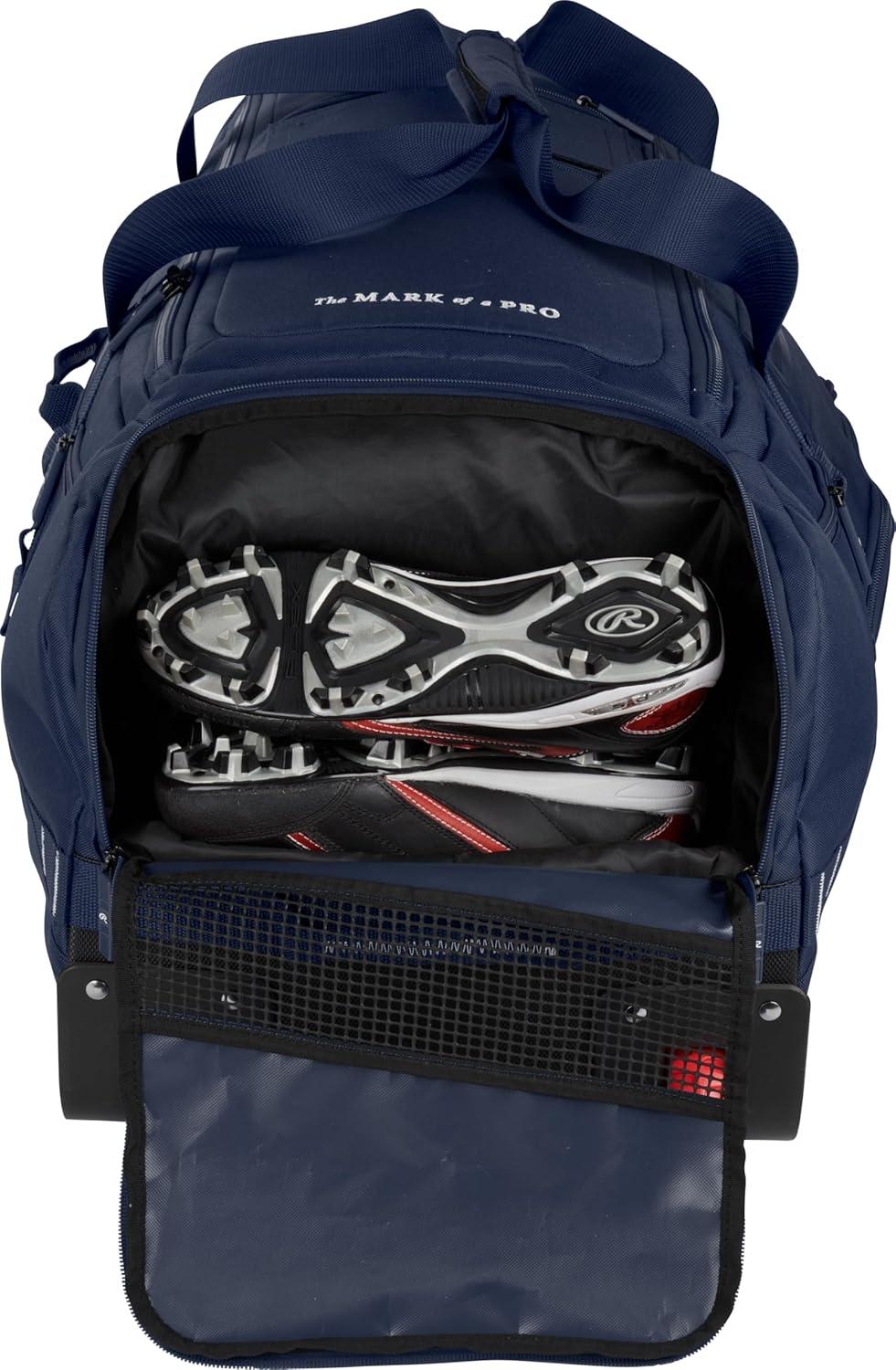 imageRawlings YADI 20 Wheeled Catchers Bag Yadier Molina Model BaseballSoftball Multiple StylesNAVY