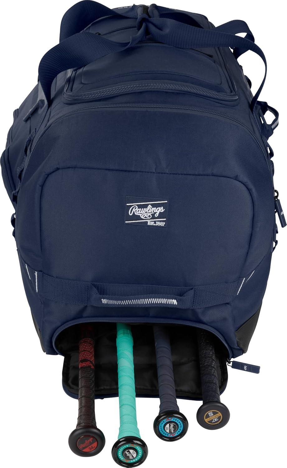 imageRawlings YADI 20 Wheeled Catchers Bag Yadier Molina Model BaseballSoftball Multiple StylesNAVY