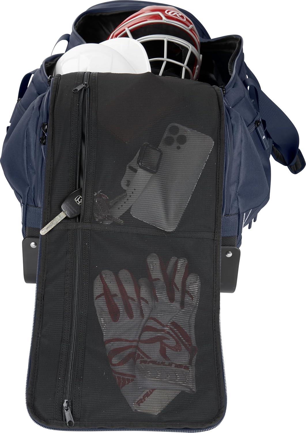 imageRawlings YADI 20 Wheeled Catchers Bag Yadier Molina Model BaseballSoftball Multiple StylesNAVY