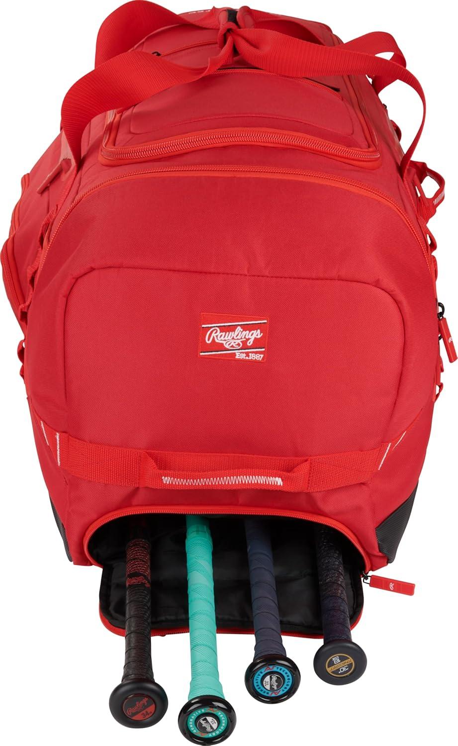 imageRawlings YADI 20 Wheeled Catchers Bag Yadier Molina Model BaseballSoftball Multiple StylesSCARLET